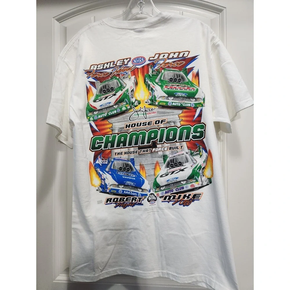 Vintage Hanes Beefy-T Korbel California Champagne Heck Racing Graphic Shirt L